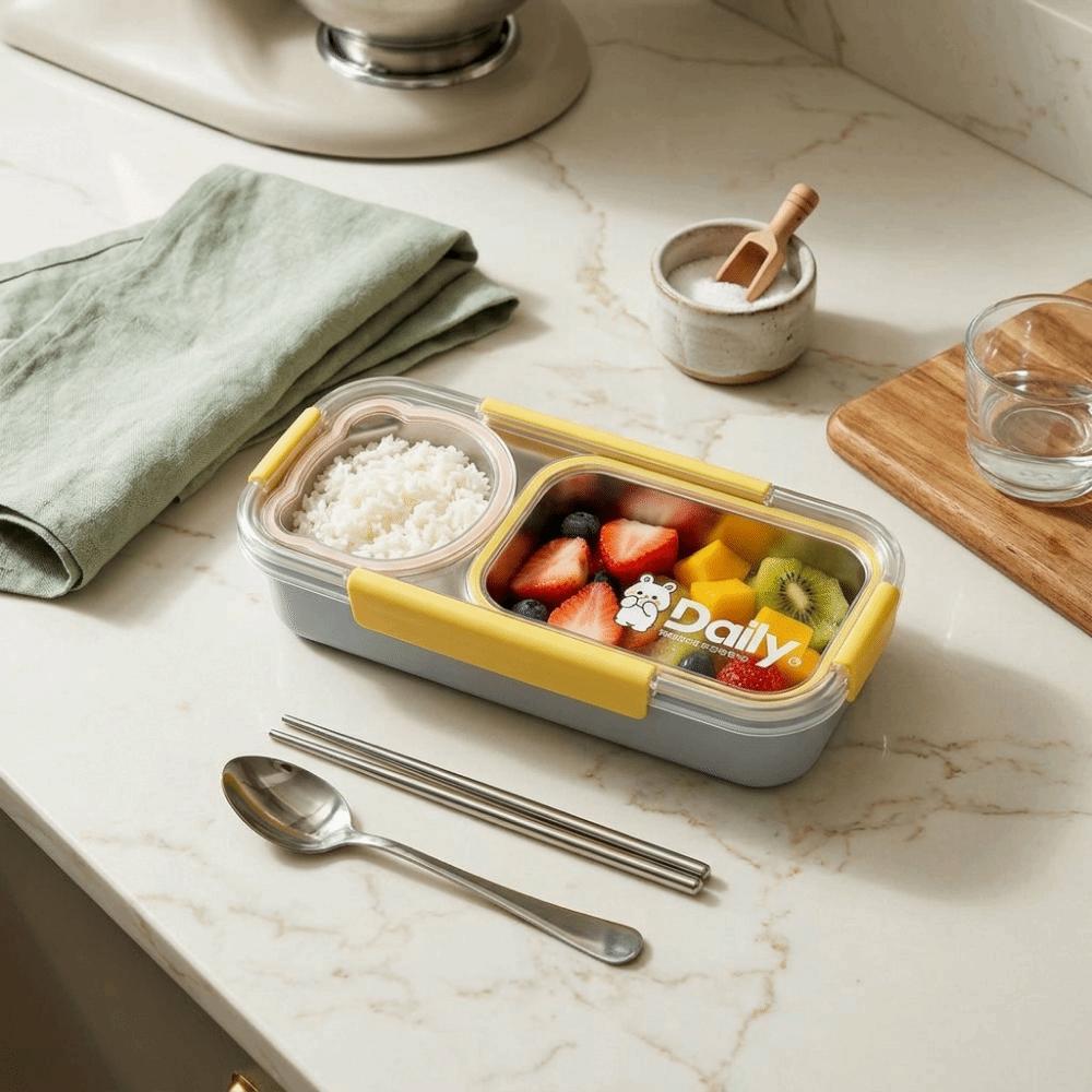 BPA Free Insulation Lunch Box Microwaveable Thermal Insulation Lunch Box  Portion Control