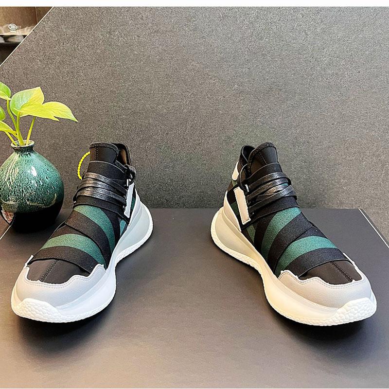 Fashion Luxury Fashion Mix Colors Patchwork  Walking Sneakers For Men Thick Bottom Casual Platform Shoes Flats Loafers Zapatos Hombre