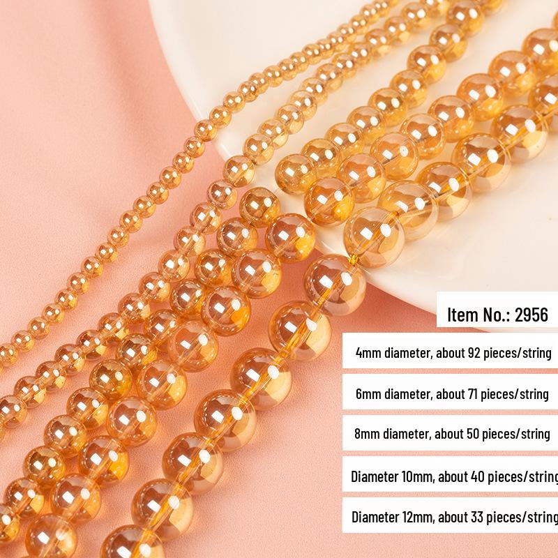 

Прозрачные хрустальные стеклянные бусины для самодельных украшений: Аксессуары для браслетов с отверстиями и полуфабрикатов из протеиновых бусин 10mm Strand (~38 beads)