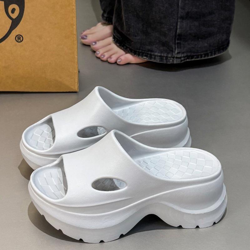 

Trendy EVA Soft Thick-Soled Women s Outdoor Casual Beach Sandals 35-36 синій/сірий колір