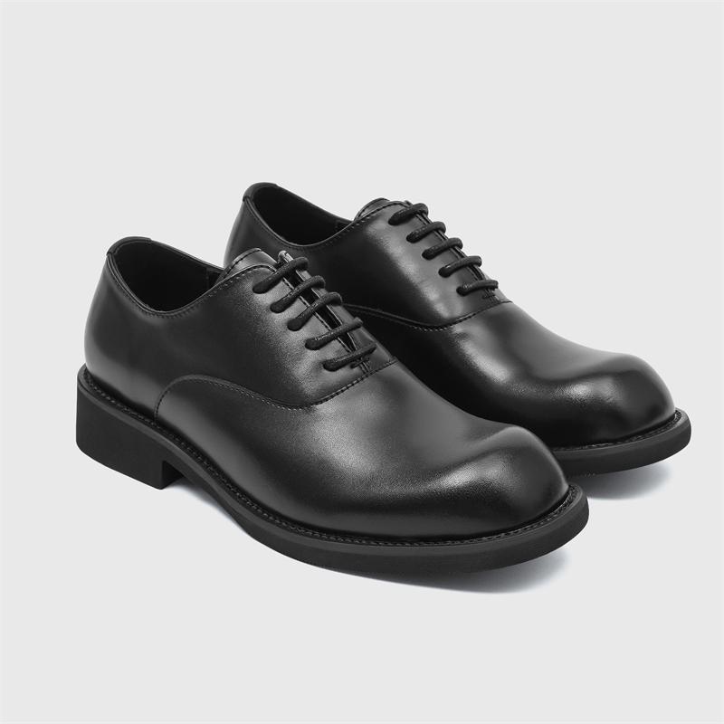 

Fashion Men s leather shoes High quality leisure and business style Office and daily work party Outdoor fashion shoes Groom s wedding 46 чёрный