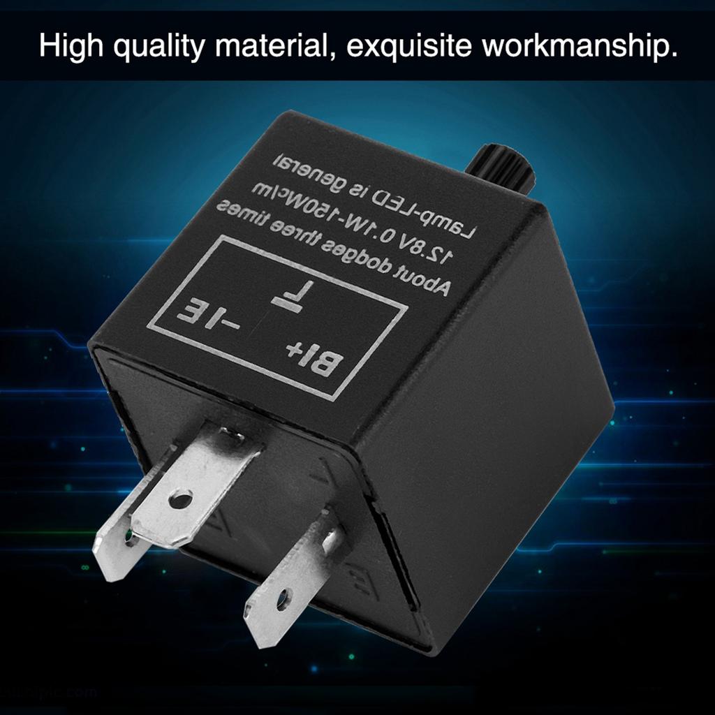 Adjustable LED Light Flasher Blinker Relay Fix For Turn Signal Indicator 12V 3-pin LED flasher Relay Relays 5