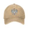 Polnischer Weißer Adler Denim Stoff Kappe Lässige Baseballkappen Verstellbare Mütze Sommer Unisex Baseballkappen