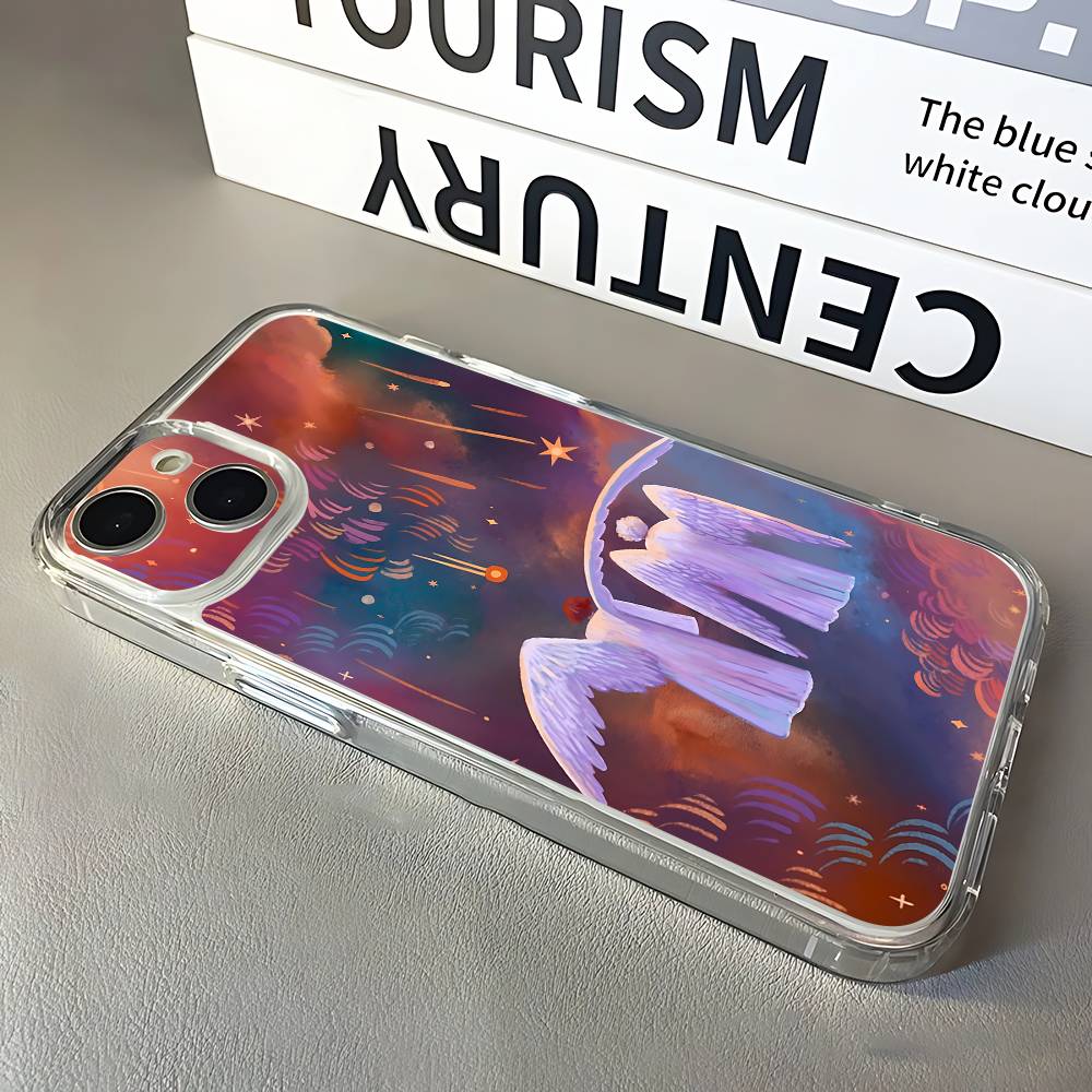 

G-Good O-Omens Aziraphale Crowley Phone Case For iPhone 13,16,11,14,15,17,12,Air,Mini,Plus,Pro,Max,Plus,E Clear Soft Cover iPhone15