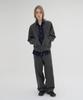 Knouun Faded Sweat Blouson (Charcoal)