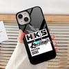 Sports Car HKS JDM Phone Case For Iphone 15 Pro Max 14 12 11 13 Mini 16 8 7 Plus X Xs XR PC+TPU Back Cover