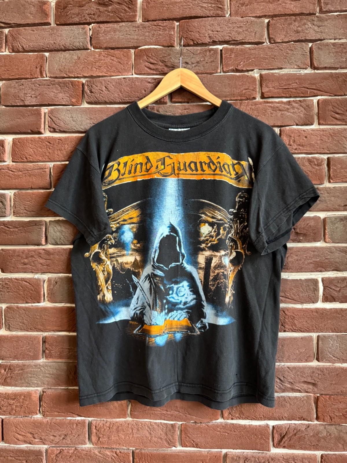 Vintage 90s Blind Guardian Metal Band Tee Black Unisex T-Shirt S