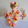 Hawaiian Flower Garland Set for Party Decorations and Costume Accessories