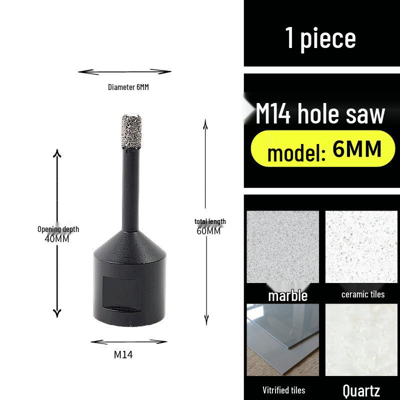 M14 Diamond Hole Opener for Tile, Marble, and Rock Slabs