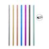 Colorful 304 Stainless Steel Straws Reusable Straight Bent Metal Drinking Straw Set Bar Accessory