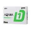 Honma Golf D1 Golf Balls, 2024 Model, BT2401 Green, Distance Type, Distance: Excellent, Driver Spin: Fairly Low, Feel: Soft [3 Dozen, 36 Balls], Inclu