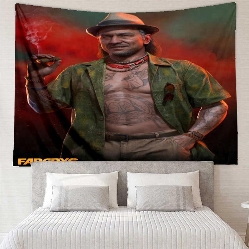 Far Cry Print Tapestry, Backdrop, Easy Setup, Ideal for Bedroom, Office & Living Room, with Aesthetic Wall Hanging Decor.