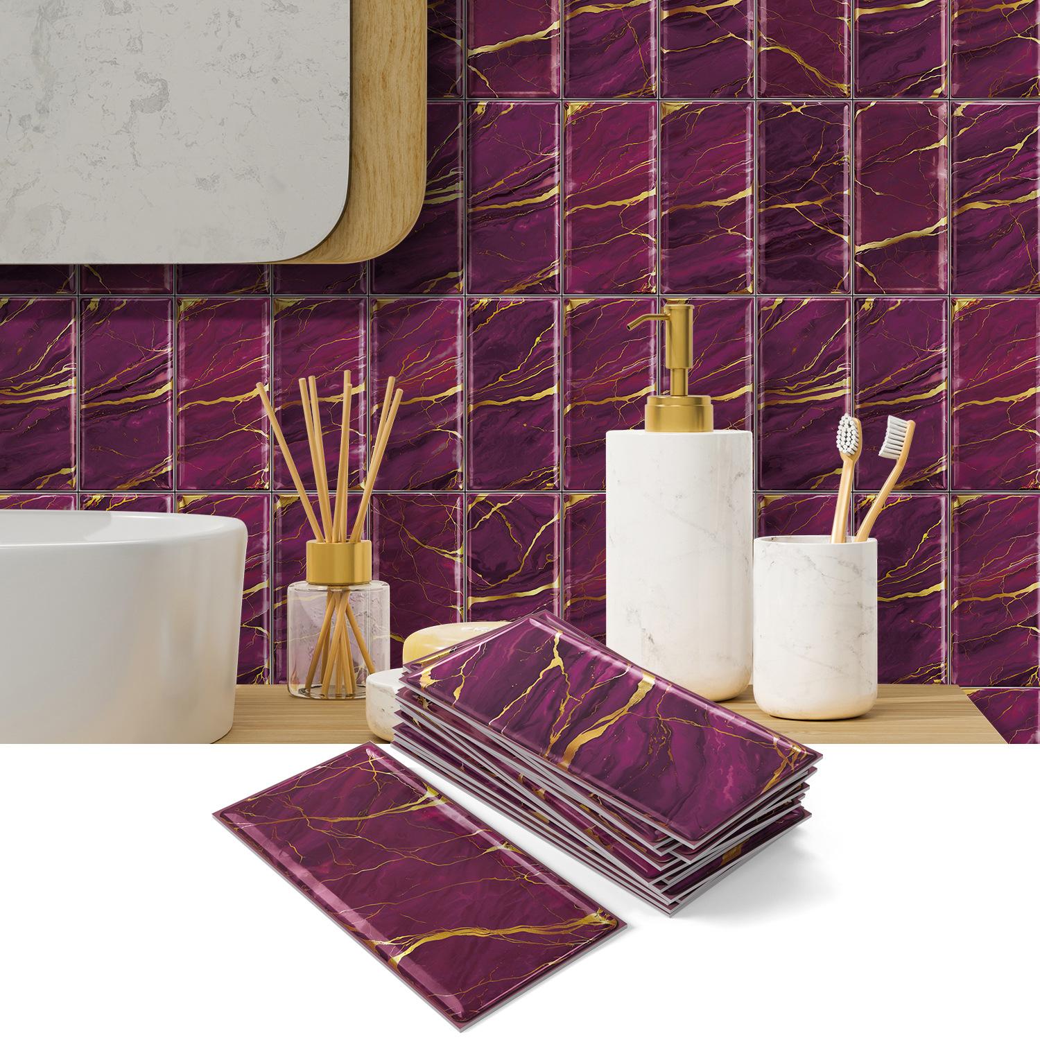 

Плитка-наклейка з пінополіетилену потовщена з кам яним візерунком, самоклеюча наклейка на стіну водонепроникна та маслостійка шпалера для ремонту кухні та ванної кімнати 16 pieces