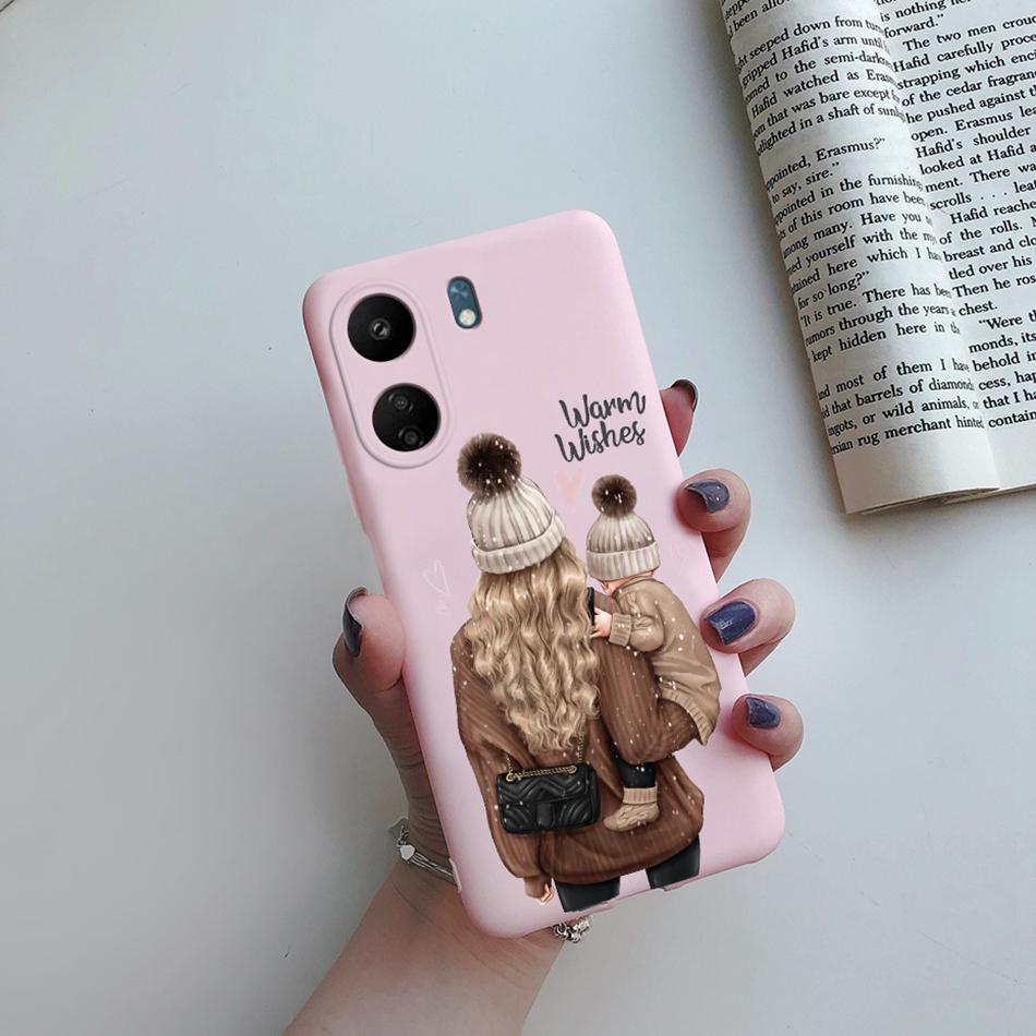 For Xiaomi Redmi 13C Case Super Mom Baby Fashion Girls Cover Soft TPU Fundas For Xiaomi Redmi 13C 13 C Redmi13C Phone Case Coque