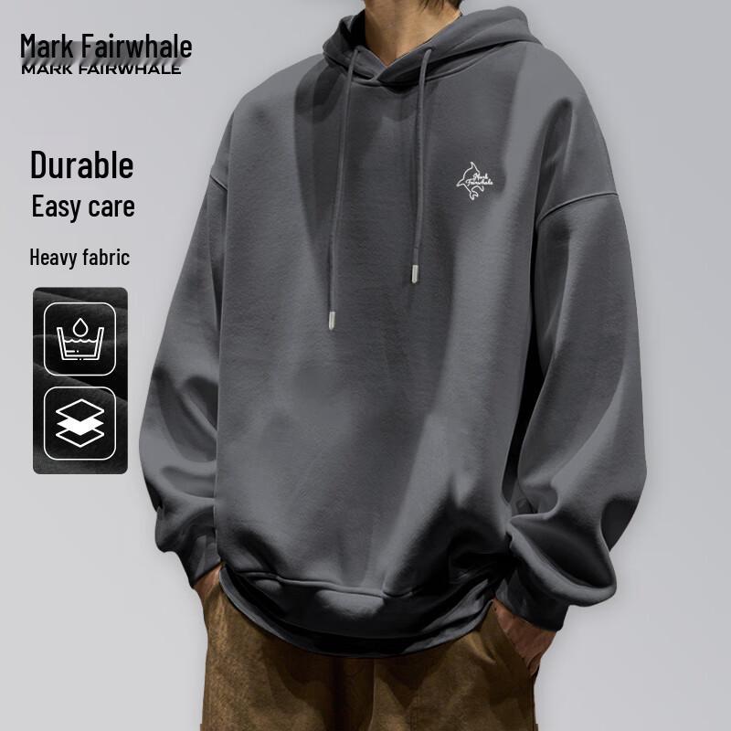 Mark Fairwhale Men's Heavyweight Loose Fit Hooded Sweatshirt