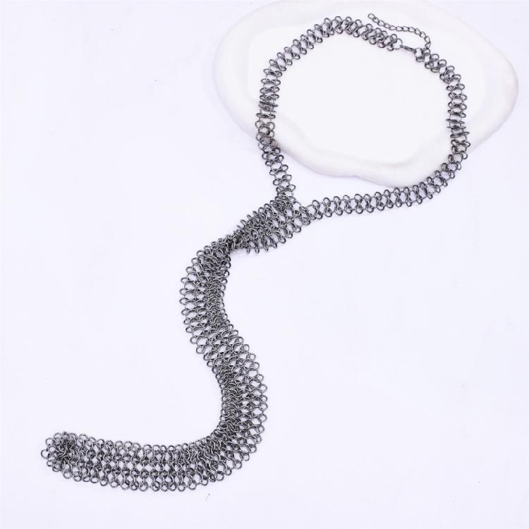 Exaggerated Choker Necklace Party Tie for Women Teens Punk Theme Neckwear for Casual Outing Special Occasion Neckpiece