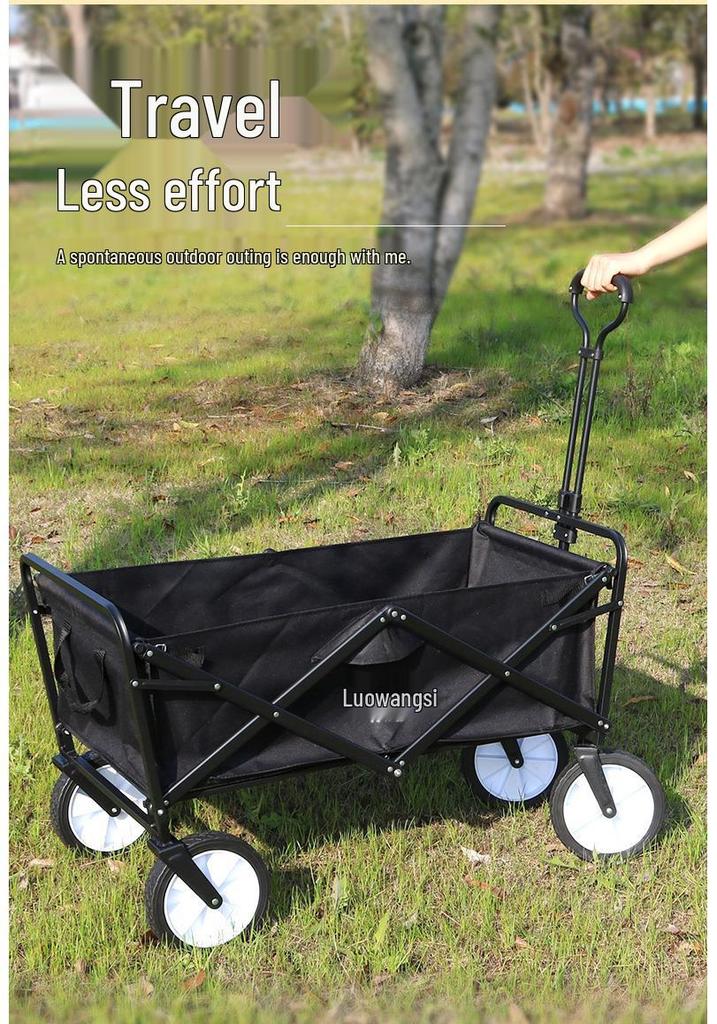 Folding Outdoor Camping Cart – Compact Handcart for Cargo and Cross-Border Trade
