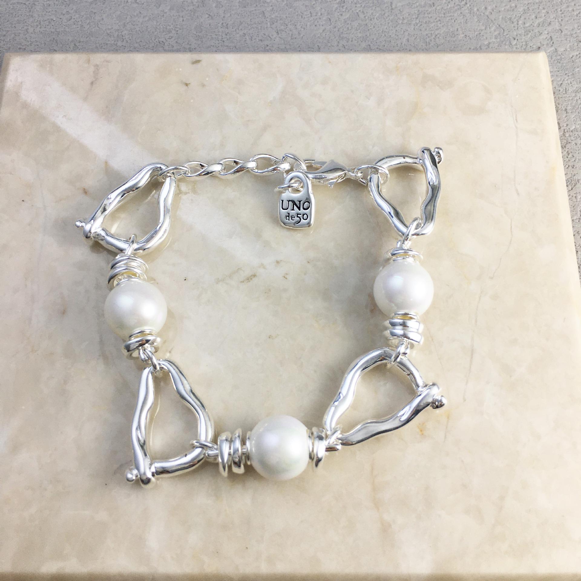 2024 Pearl Exquisite UNOde50 Women s Romantic Gift Bracelet 17+3 cm