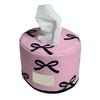 Modern Round Cotton Tissue Dispenser For Home Office Decoration Space Saving Design Quick Drying Ideal Gift Choice