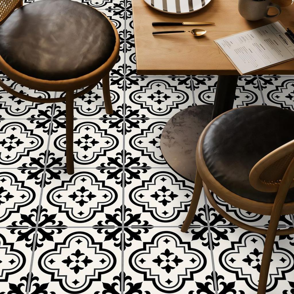 5Mm Thickened Waterproof And Non-Slip Wall Sticker Floor Sticker Imitation Tile Bedroom Living Room Decoration