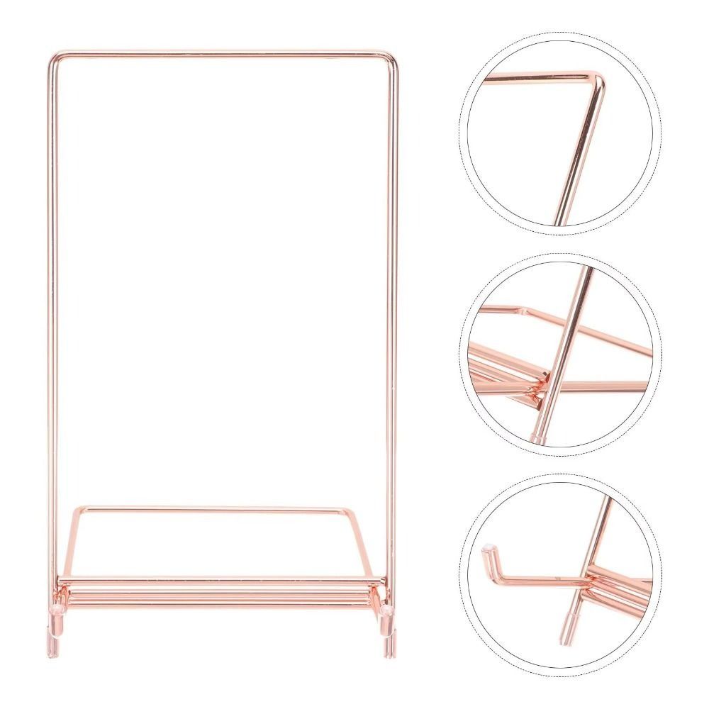 Storage Ornaments Phones Pedestal Holder Metal Plate Stands Multifunction Dish Rack Tabletop