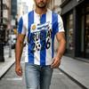 Men's Neck Short Sleeve Shirt Graphic Print Casual Summer Top