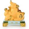 BRASSTAR Golden Resin Feng Shui Statue Mouse/Rat Home Office Table Top Decor Chinese Zodiac Figurine Gift Collection PTZY100