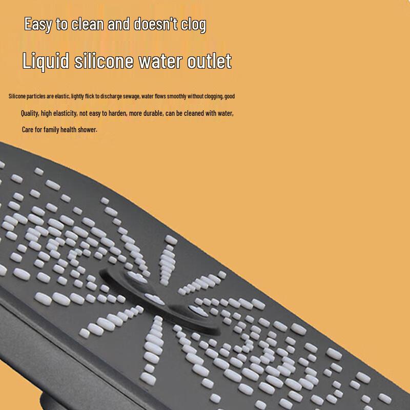 Jingulao Klaviertasten Elegantes Schwarzes Duscharmatur-Set