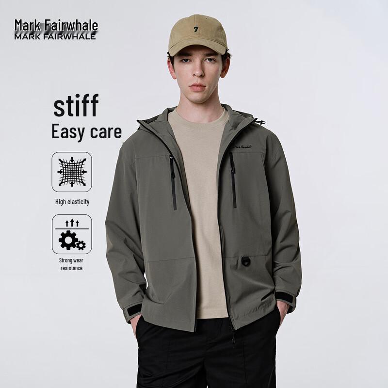 

Mark Fairwhale Men s Light Outdoor Hooded Jacket S (48)