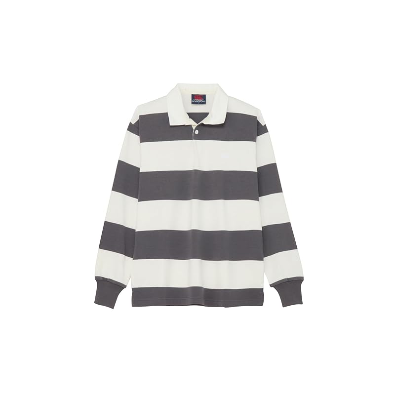 

[Canterbury] rugby shirt 4INCH STRIPE RUGBY JERSEY unisex charcoal gray L