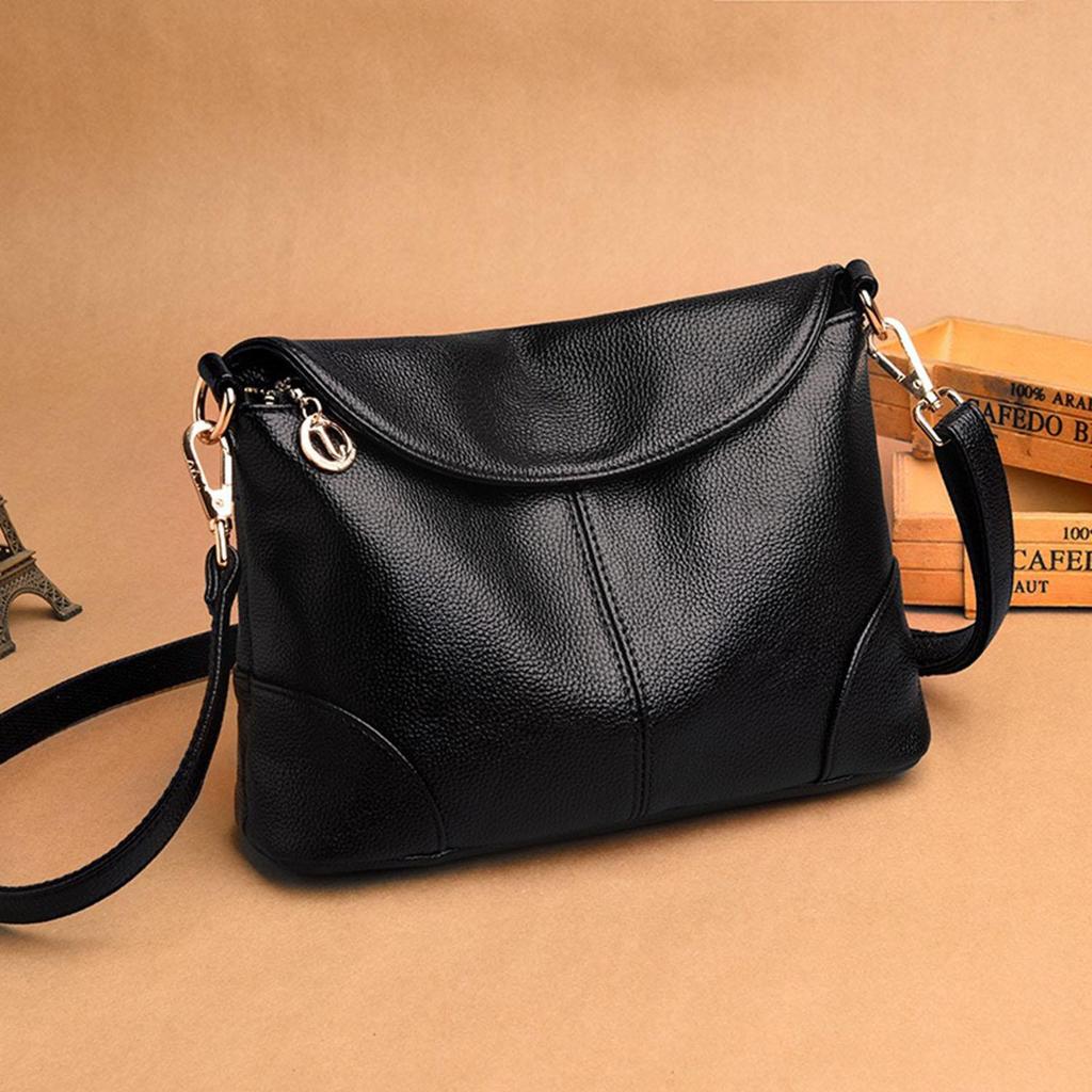 Women's Fashion Cross Shoulder Bag Mom Soft Leather Small Square Bag Crossbody Bag