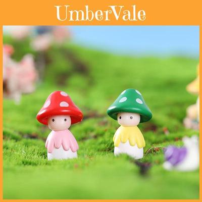 Colorful Resin Mushroom Figurine For Diy Fairy Gardens And Succulent Terrariums