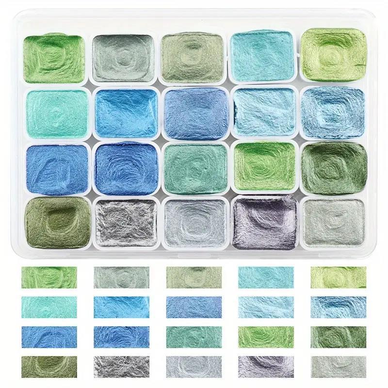 

20-color Solid Pigment Painting Japanese-style Nail Art Painting Pearlescent Solid Color Watercolor Handcrafted Pigment Option 20