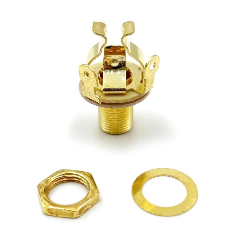 Power Socket Jacks Male Female Panel Mount Connectors Adapter Power Plug for Basses Guitars