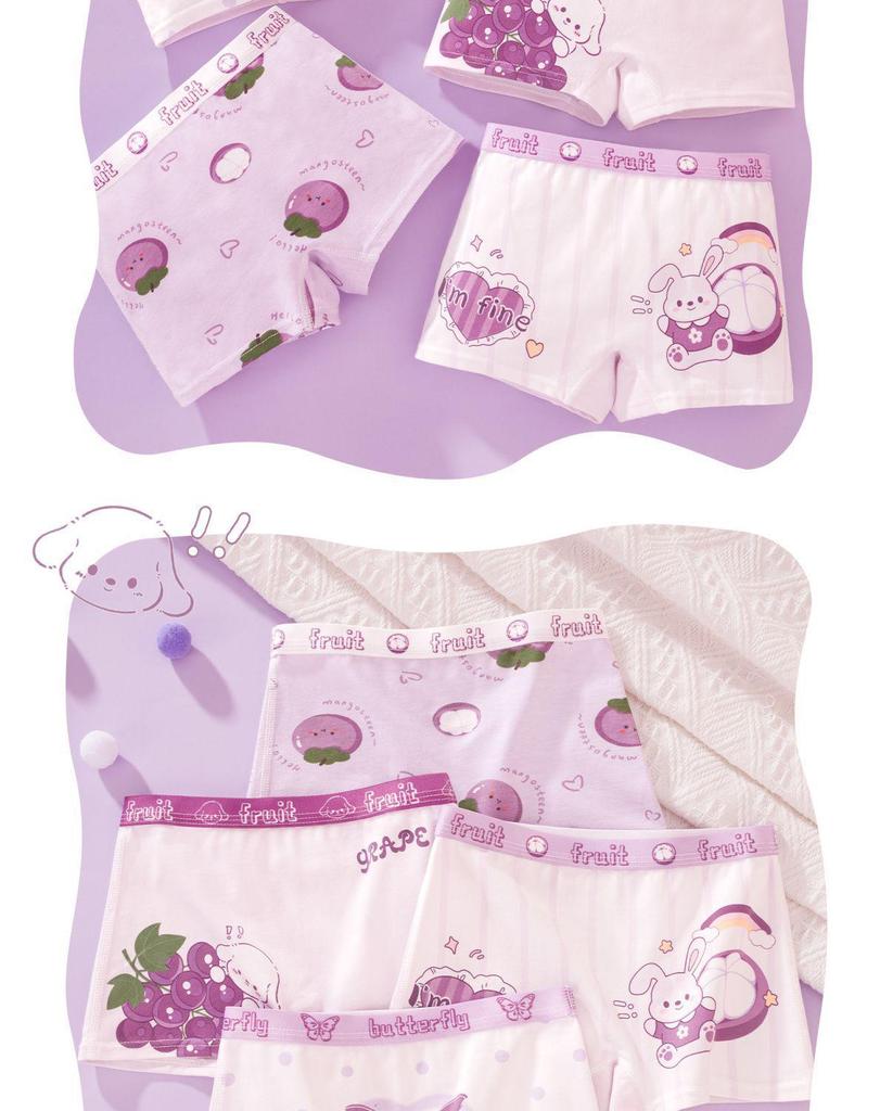 Girls' Pure Cotton Antibacterial Boxer Shorts - Comfortable Toddler & Little Girl Underwear