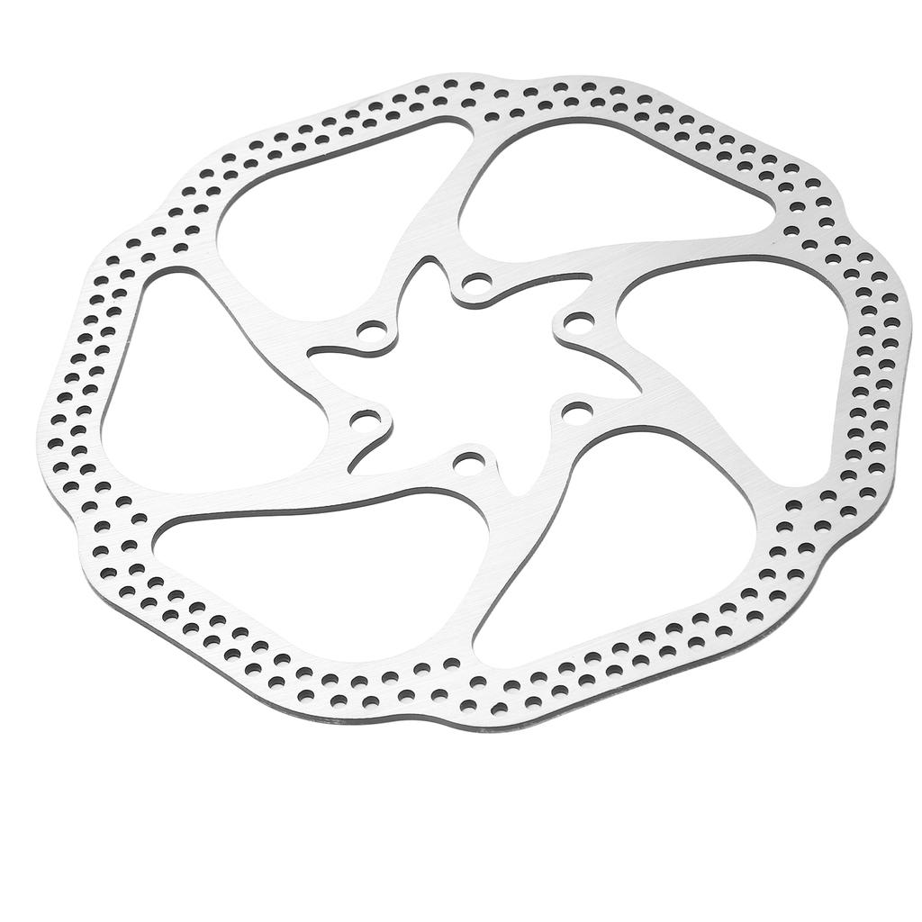 160mm Bike Disc Brake Rotor 6 Holes Stainless Steel Bicycle Disc Brake Rotor for Road Bike Mountain Bike BMX MTB