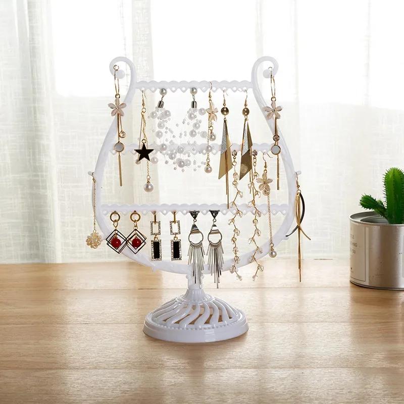 Creative Wine Cup Shape Earrings Bracelet Jewelry Display Holder Ear Stud Stand Jewelry Organizer Antler Tree Display