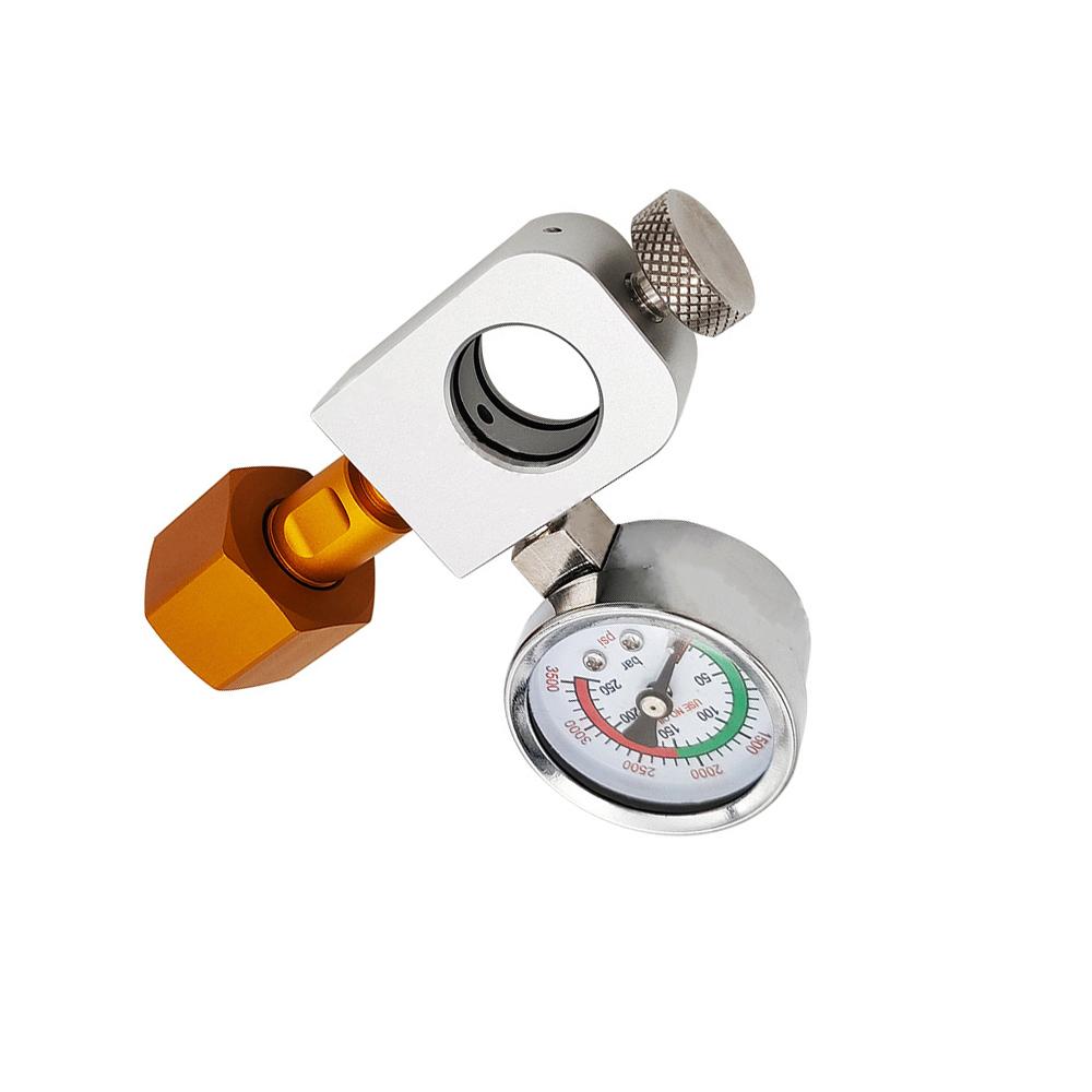 CGA320 Quick Connect Adaptor Refill Station with Pressure Gauge for Sodastream Art Terra Cylinder