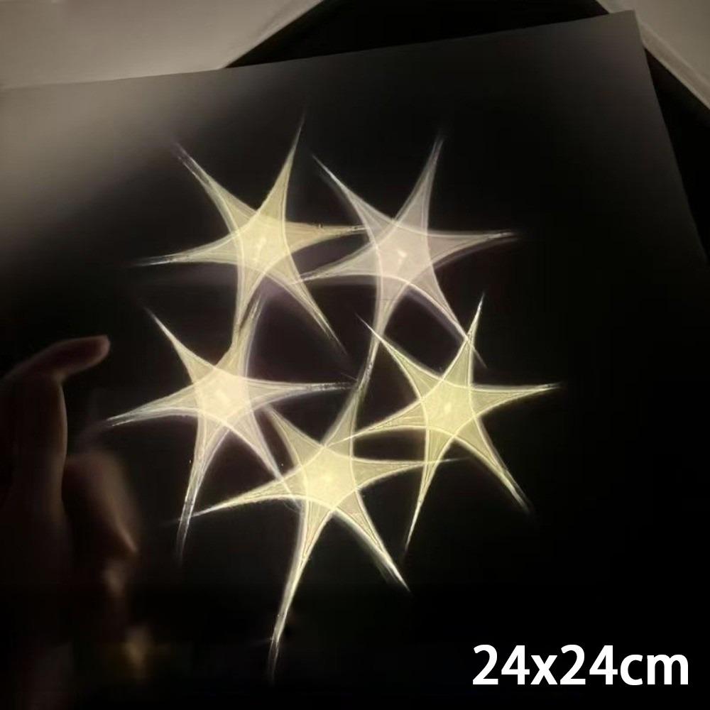 

Handmade Desk Lamp DIY Ambient Lighting Creative Star Night Light Couple Girlfriends Birthday Gift 24x24cm Light Film