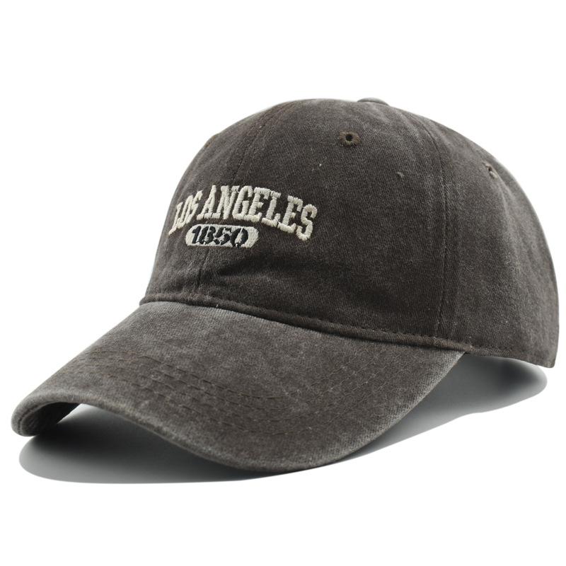 Fashion Casual Baseball Cap for Women Men Cotton Soft Top Hats Unisex Los Angeles Embroidery Snapback Hat Hiking Sunscreen Caps