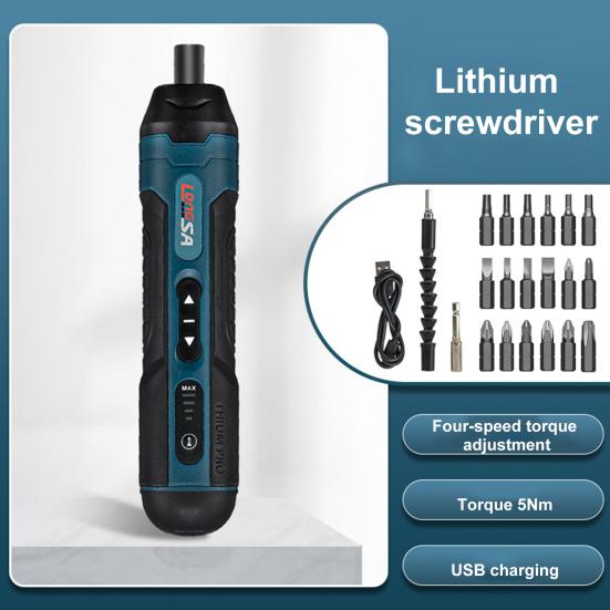 1 set de șurubelnițe electrice, de încărcare prin USB, de precizie, multifuncționale, 3,6 V, set de șurubelnițe electrice fără fir Industrie