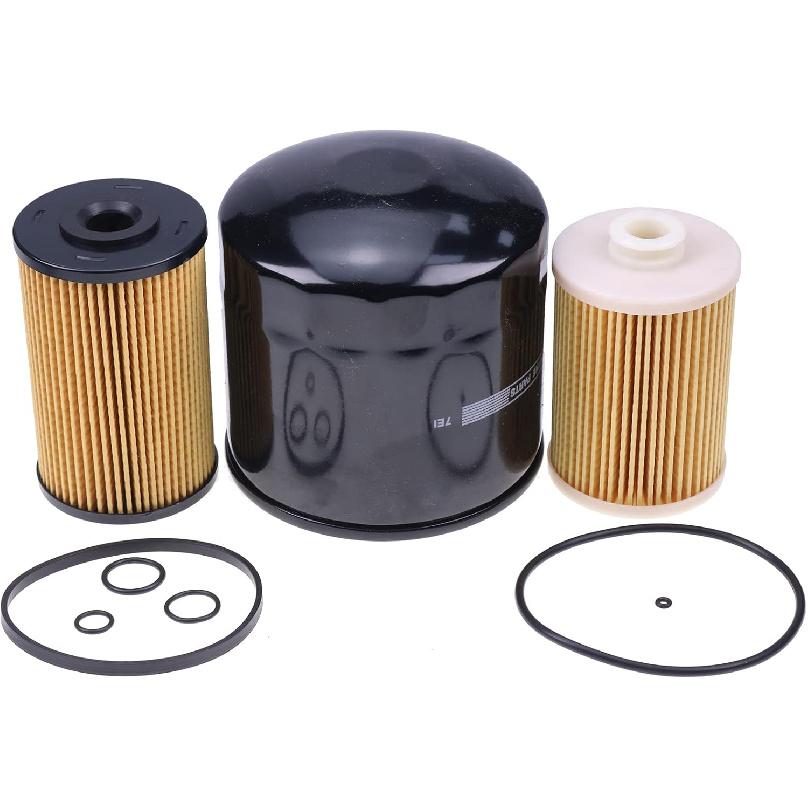 Solarhome Fuel Oil Filter Kit 8-98147-525-0 8-98165-375-0 8-98147-570-0 2-90654-800-0 Compatible with ISUZU NPR-HD NRR NQR 2011-1015