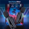 ABNR Professional Wireless Lavalier Microphone System With Smart Noise Reduction LED Power Display For Live Streaming Vlog