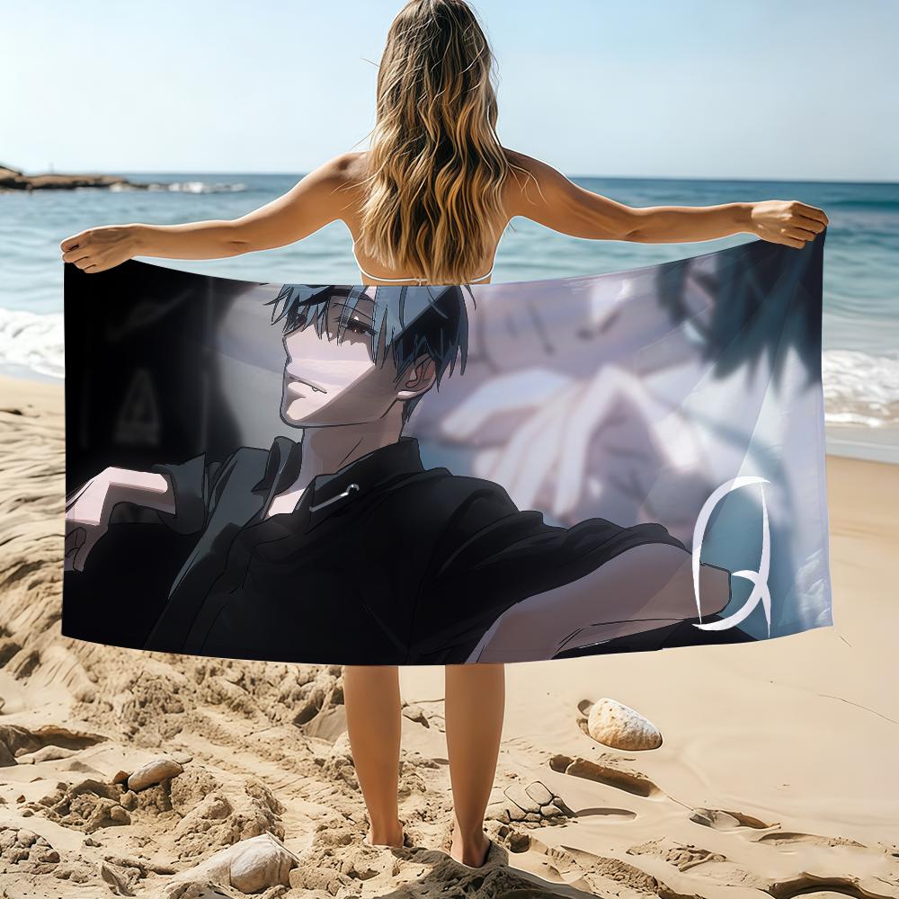 Cartoon A-lien S-Stage S Towel Beach Towel Oversized Quick Dry Towel Absorbent Soft Swim BeachTowels for Men Women