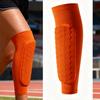 1Pcs Football Shin Guard Socks With Foam Calf Compression Sleeve Honeycomb Pads Soccer Legging Sports Equipment