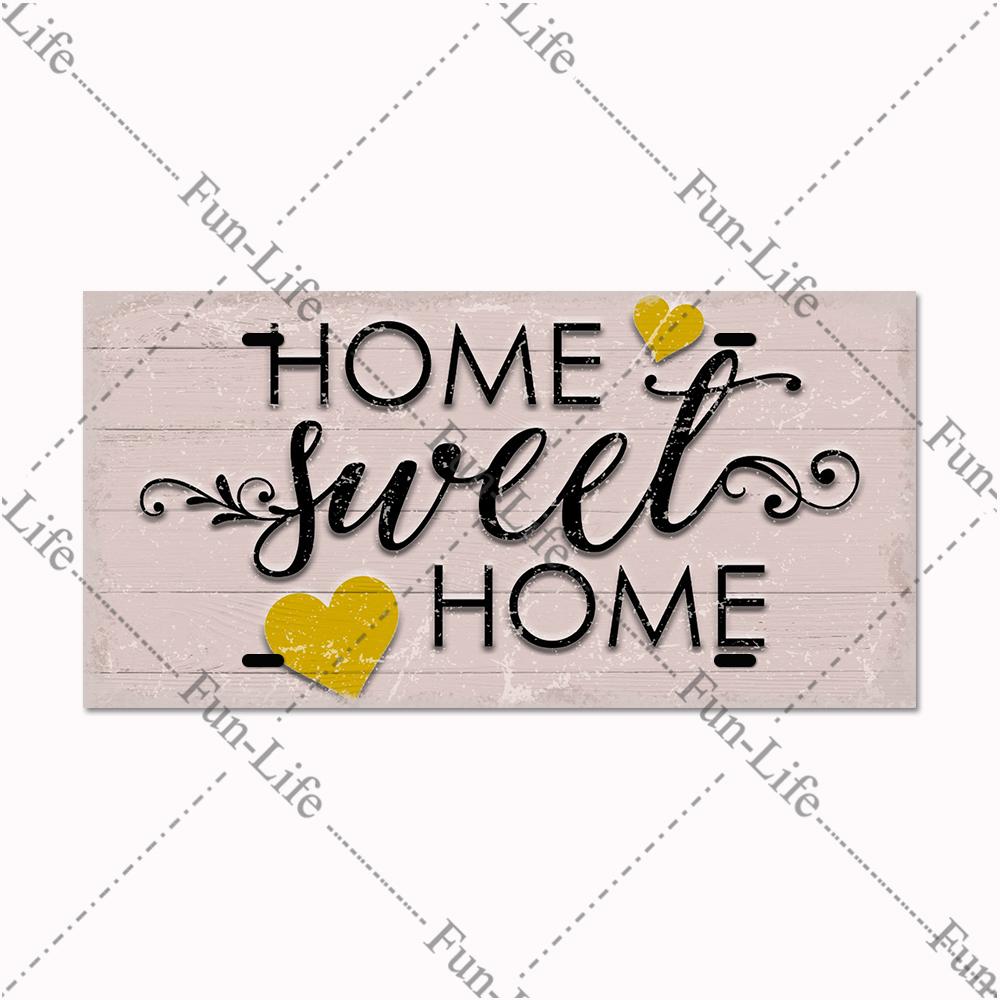Welcome Home Metal Poster, Tin Signs, Vintage Pet, Family Hanging Plates, Plaque, Bar, Pub, Garden, Farm, Home Wall Decor