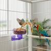 Hanging Bird Food Bowl Dual-Purpose Parrot Water Bowl Bird Cage Bath  Foraging Bathing