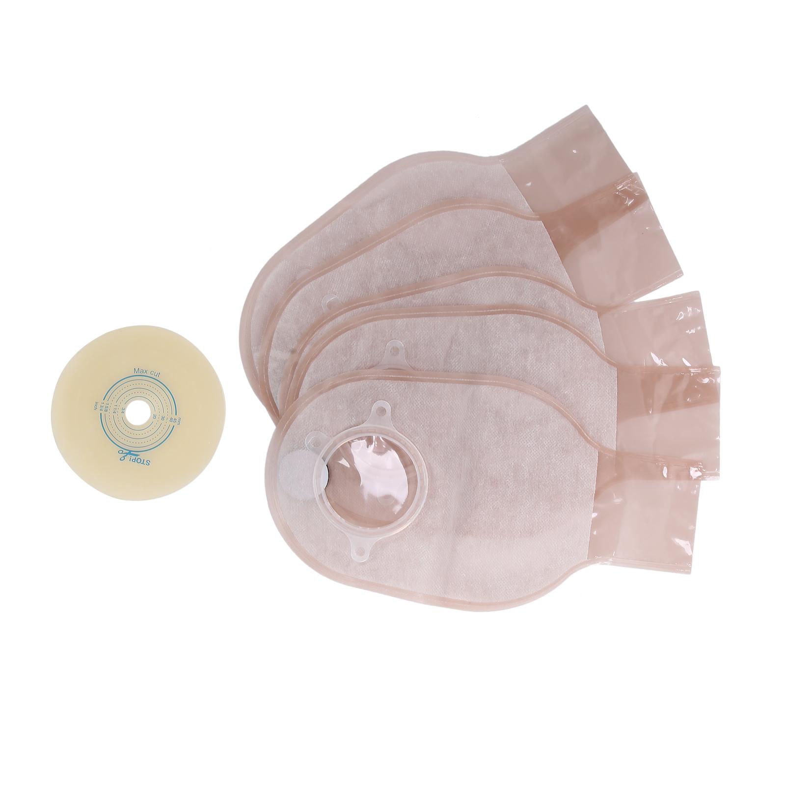 

5 шт. Колостомические мешки OnePiece одноразовые стоматические мешки для колостомы илеостомы уход за стомой