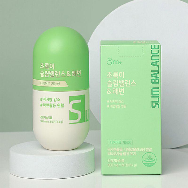 Green Slim Balance & Smooth Bowel Movement 1-Month Supply (60 Tablets)