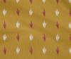 oneOone Cotton Flex Dark Mustard Fabric Small Motif Ikat Sewing Craft Projects Fabric Prints By Yard 40 Inch